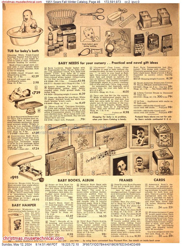 1951 Sears Fall Winter Catalog, Page 46