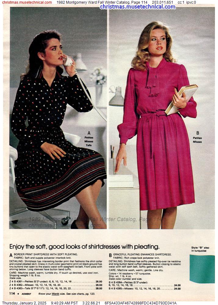 1982 Montgomery Ward Fall Winter Catalog, Page 114