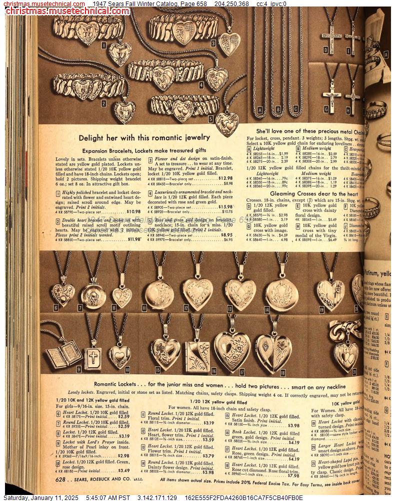 1947 Sears Fall Winter Catalog, Page 658