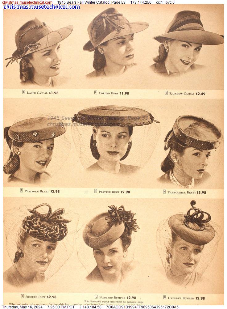 1945 Sears Fall Winter Catalog, Page 53