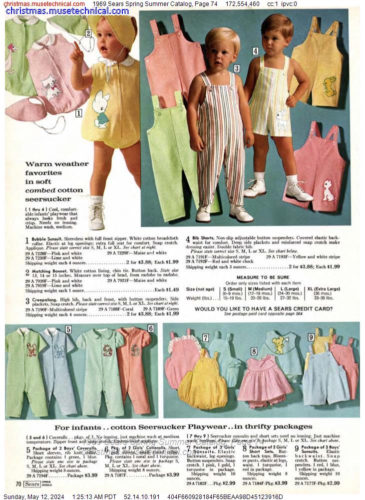 1969 Sears Spring Summer Catalog, Page 74
