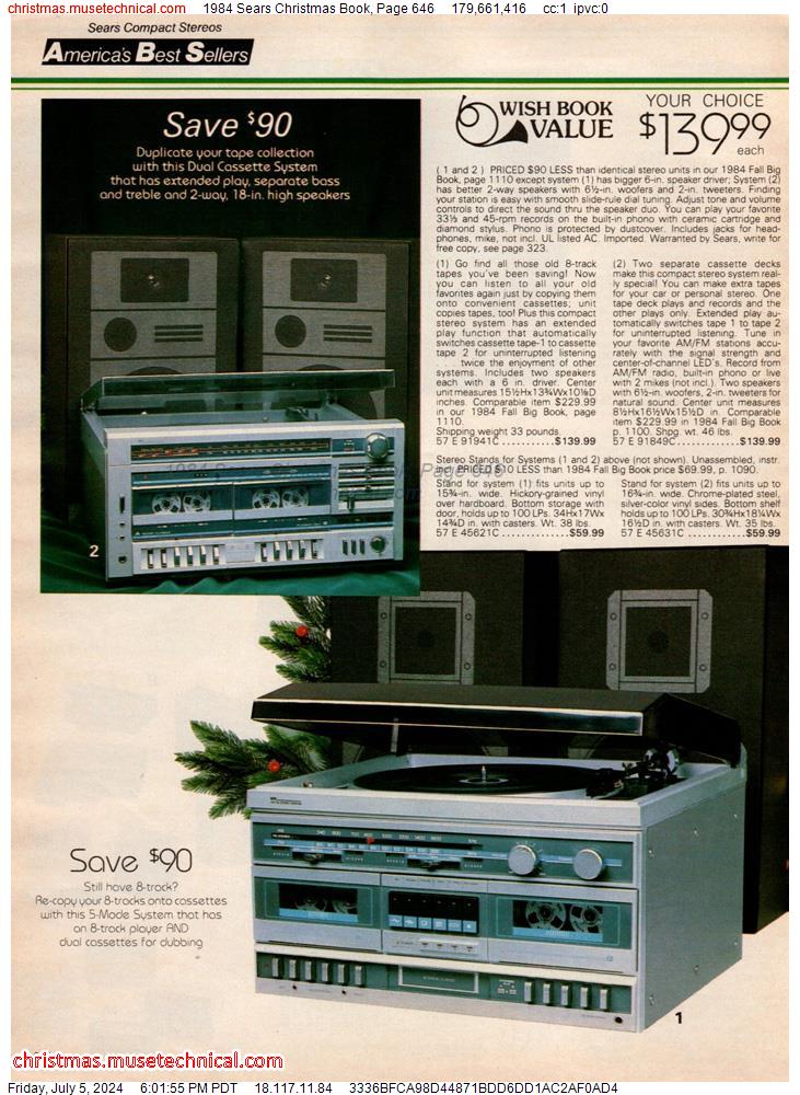 1984 Sears Christmas Book, Page 646