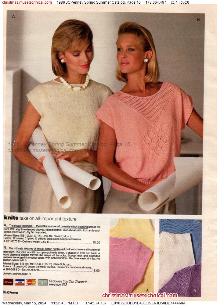 1986 JCPenney Spring Summer Catalog, Page 16