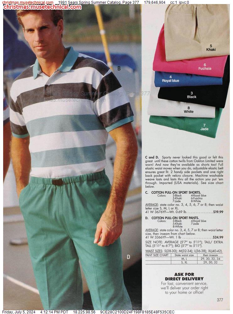 1991 Sears Spring Summer Catalog, Page 377