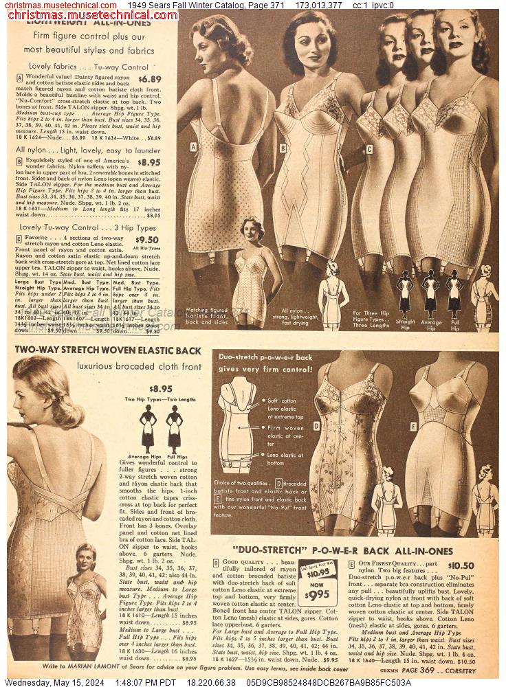 1949 Sears Fall Winter Catalog, Page 371