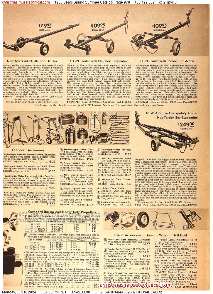 1956 Sears Spring Summer Catalog, Page 978