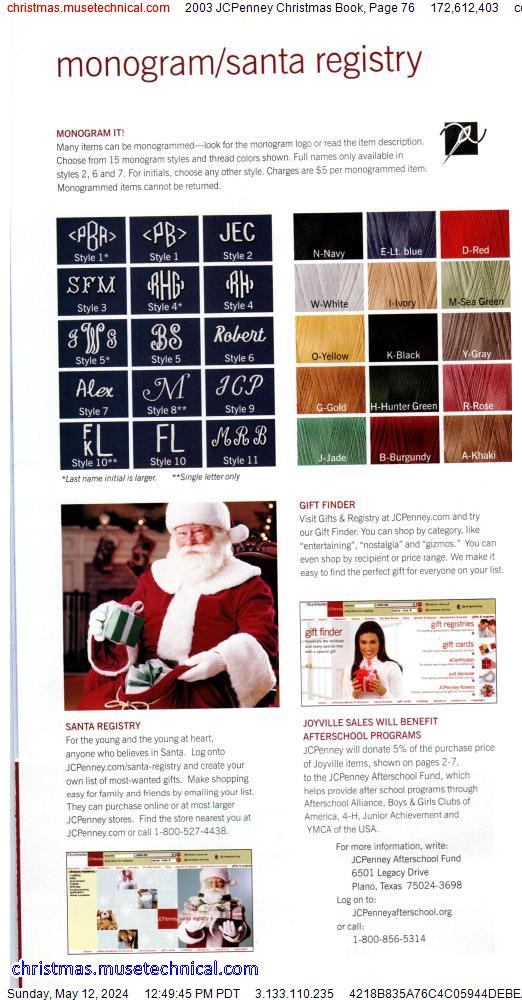 2003 JCPenney Christmas Book, Page 76