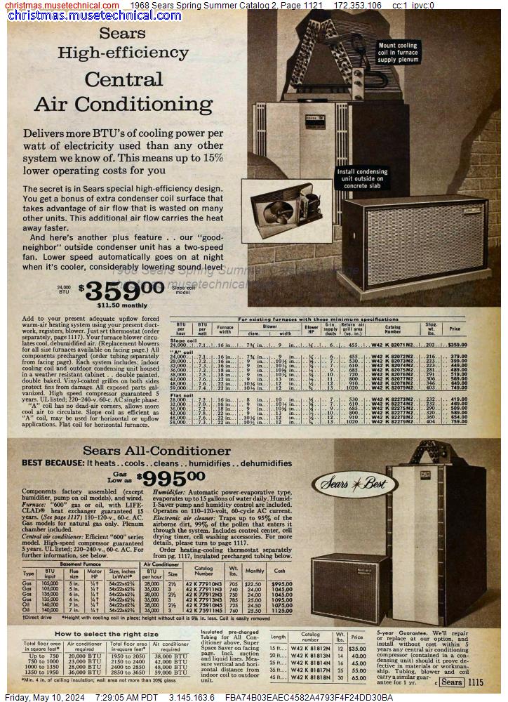 1968 Sears Spring Summer Catalog 2, Page 1121