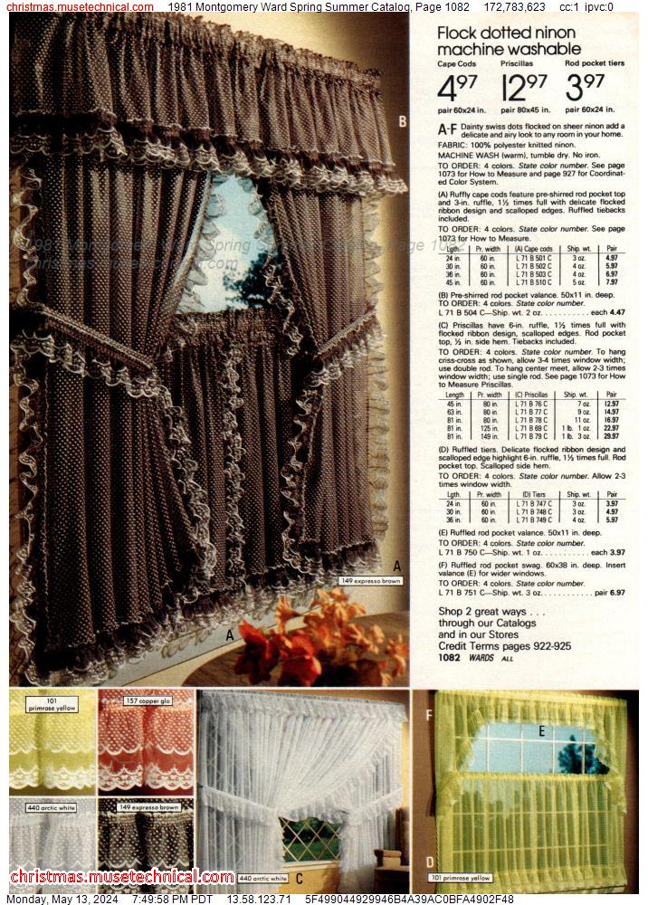 1981 Montgomery Ward Spring Summer Catalog, Page 1082