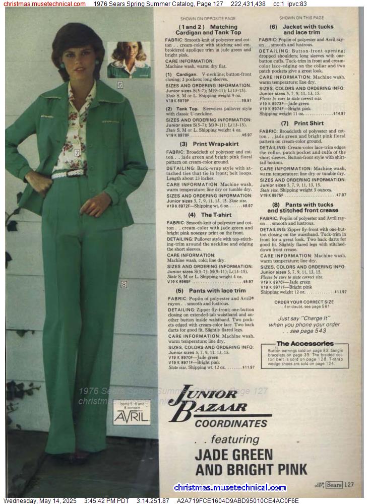1976 Sears Spring Summer Catalog, Page 127