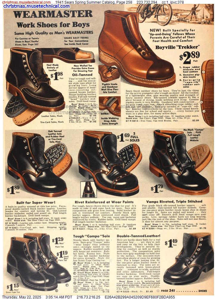 1941 Sears Spring Summer Catalog, Page 258