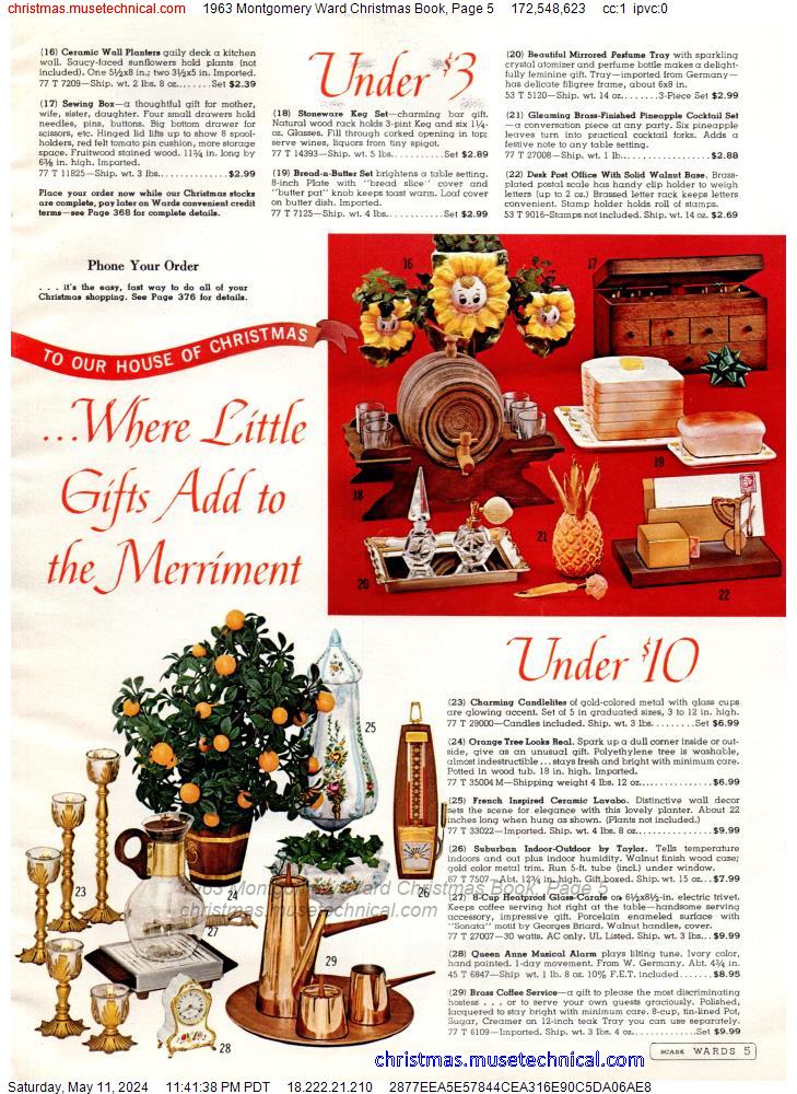 1963 Montgomery Ward Christmas Book, Page 5