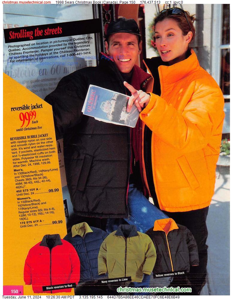 1998 Sears Christmas Book (Canada), Page 150
