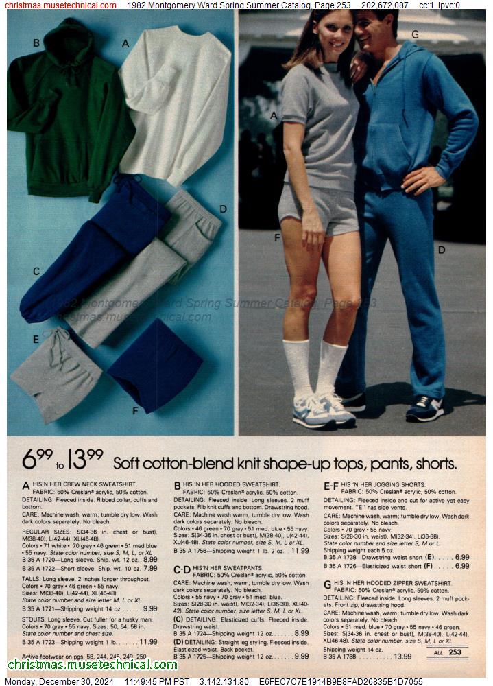 1982 Montgomery Ward Spring Summer Catalog, Page 253