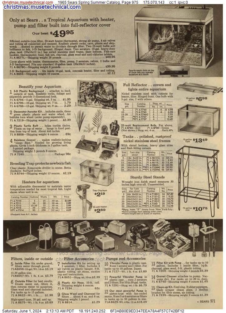 1965 Sears Spring Summer Catalog, Page 975