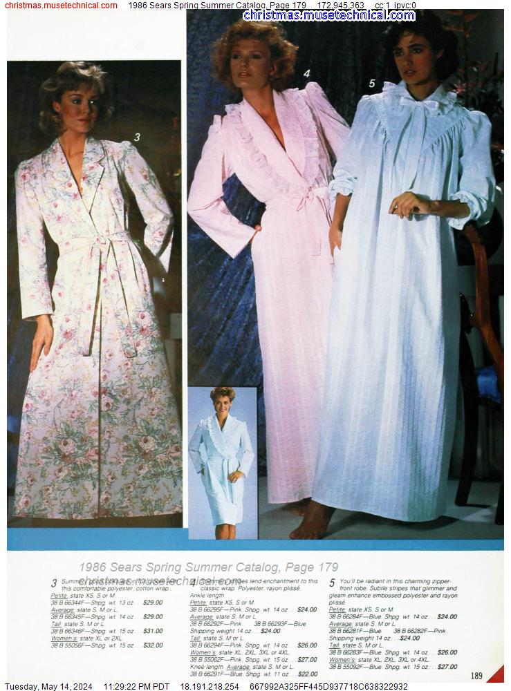 1986 Sears Spring Summer Catalog, Page 179