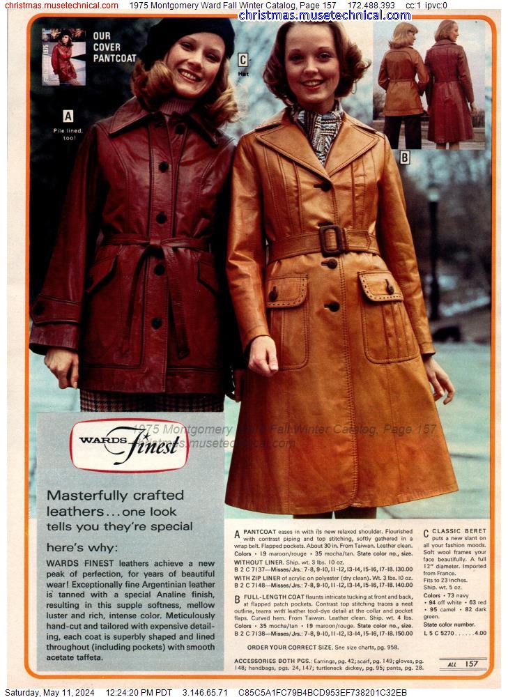 1975 Montgomery Ward Fall Winter Catalog, Page 157