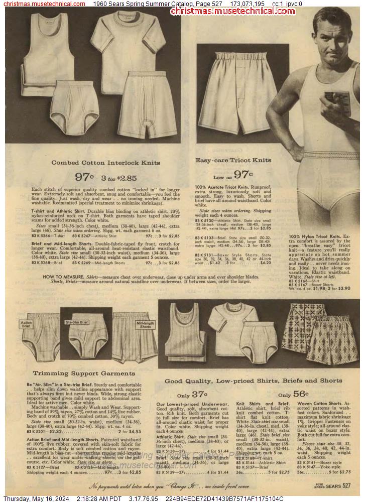 1960 Sears Spring Summer Catalog, Page 527