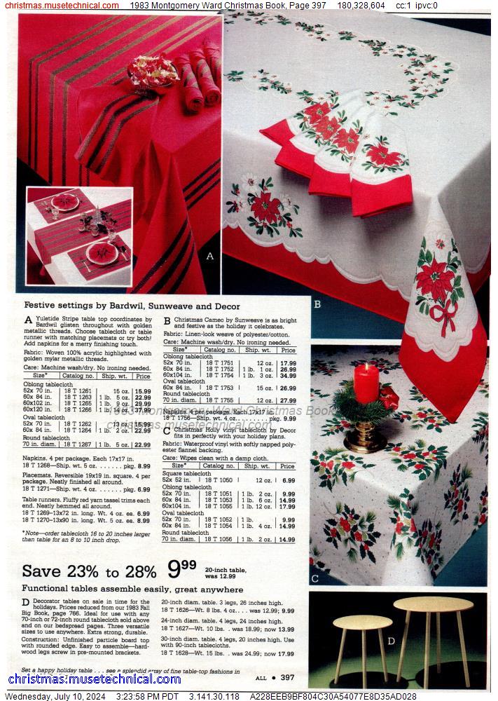1983 Montgomery Ward Christmas Book, Page 397