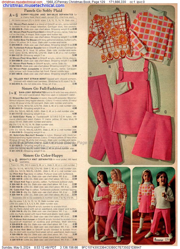 1968 JCPenney Christmas Book, Page 129