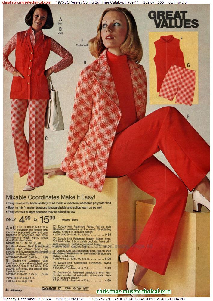 1975 JCPenney Spring Summer Catalog, Page 44