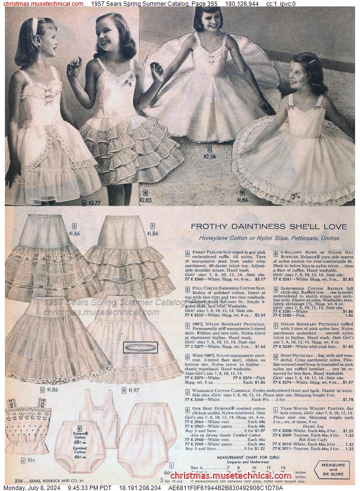1957 Sears Spring Summer Catalog, Page 355