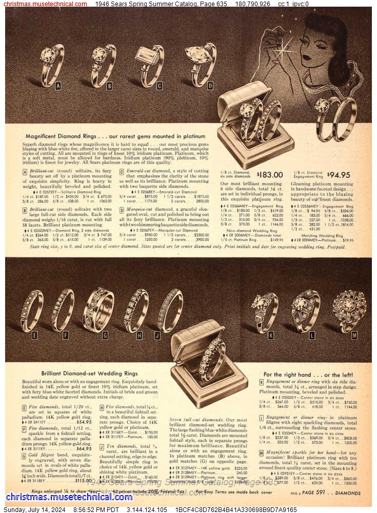 1946 Sears Spring Summer Catalog, Page 635
