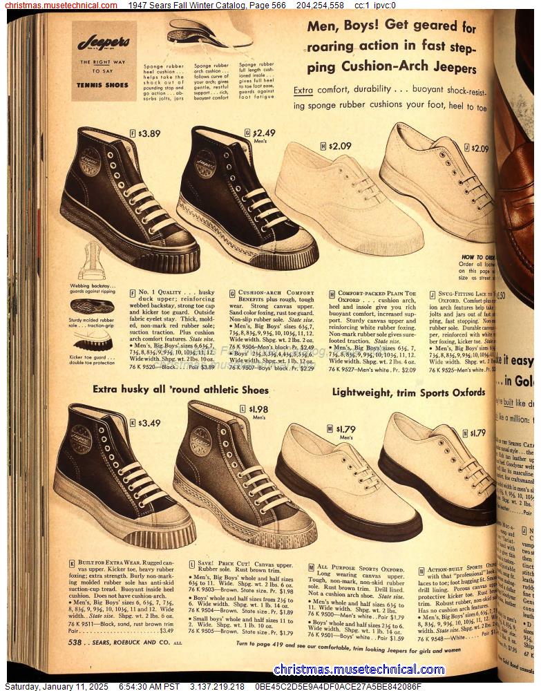 1947 Sears Fall Winter Catalog, Page 566