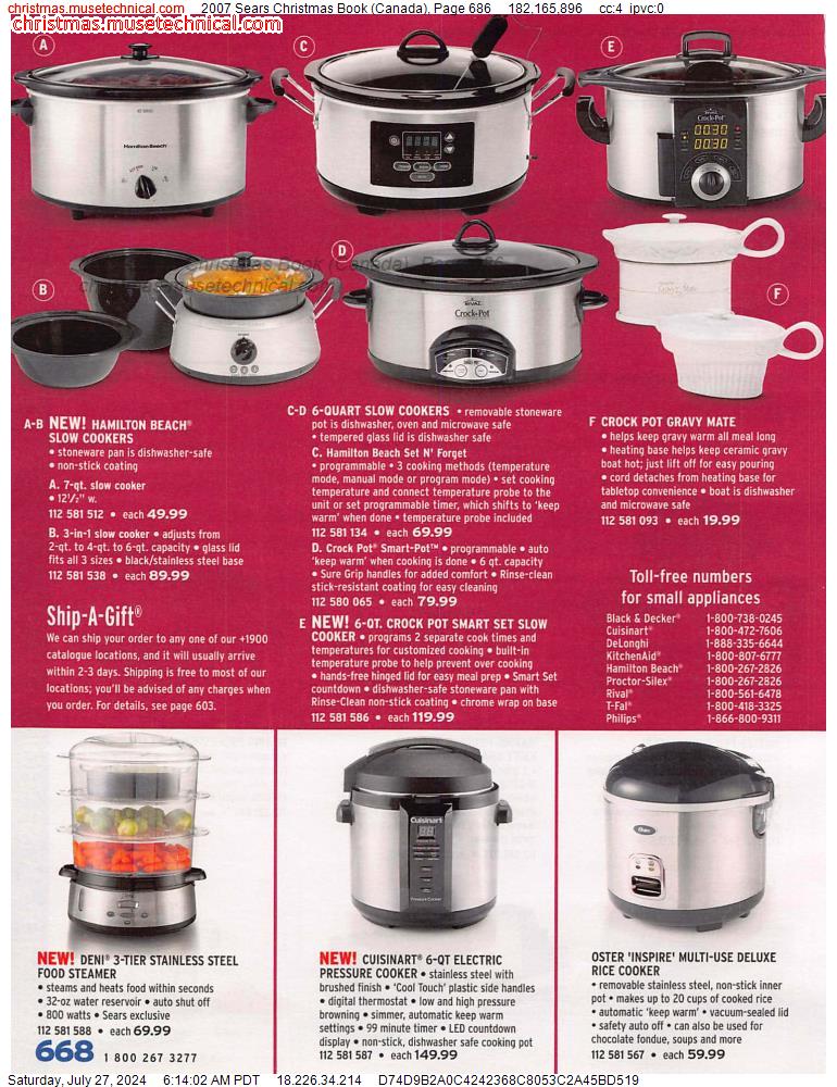 2007 Sears Christmas Book (Canada), Page 686