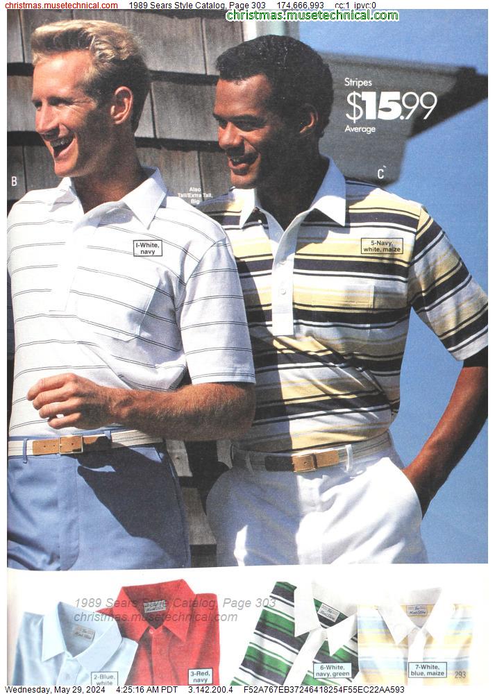 1989 Sears Style Catalog, Page 303
