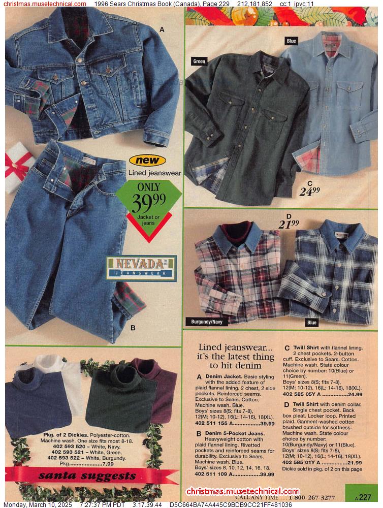 1996 Sears Christmas Book (Canada), Page 229