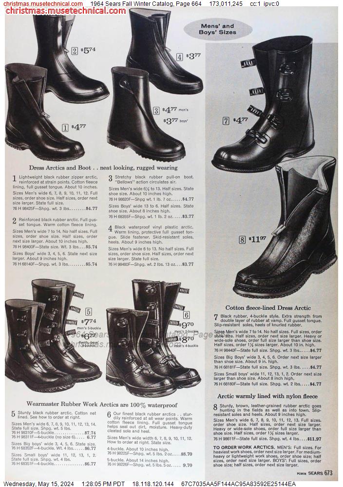 1964 Sears Fall Winter Catalog, Page 664