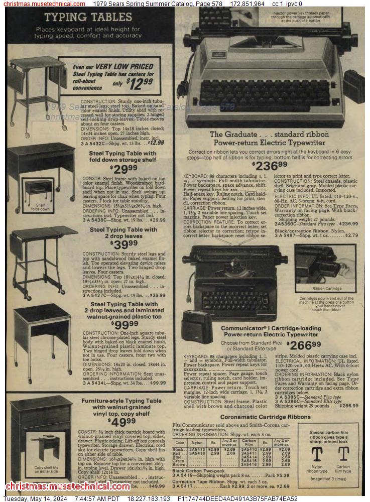 1979 Sears Spring Summer Catalog, Page 578
