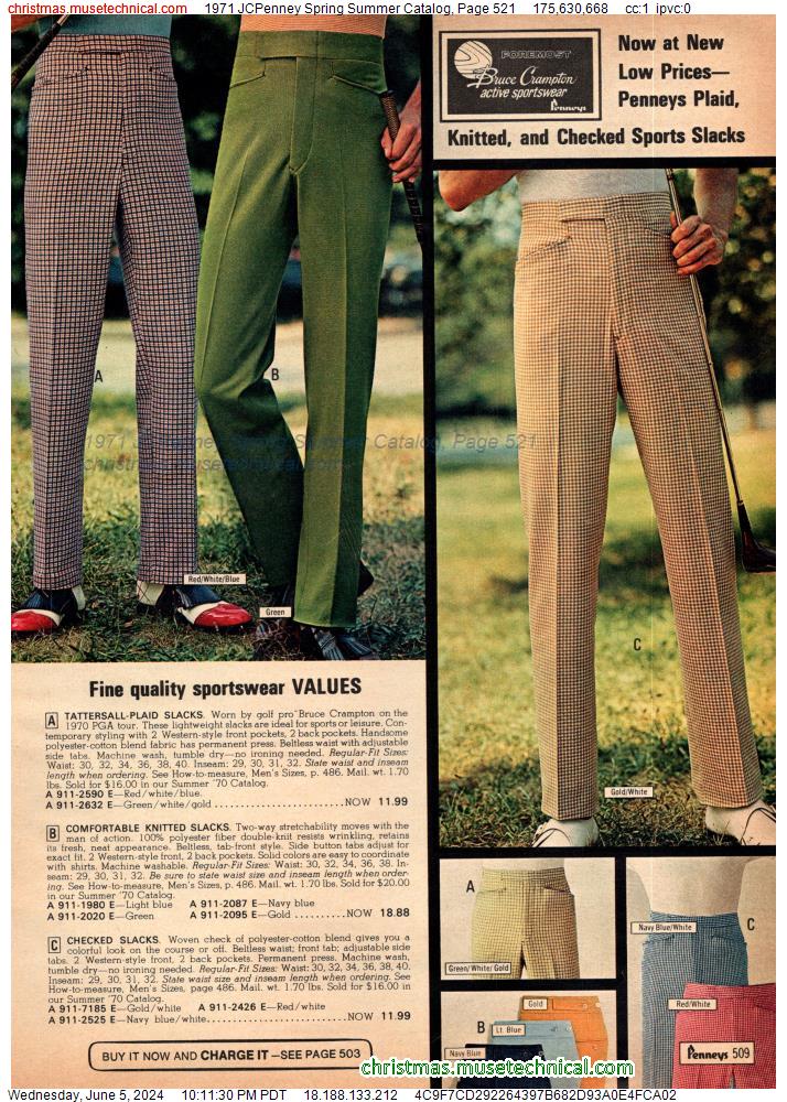 1971 JCPenney Spring Summer Catalog, Page 521