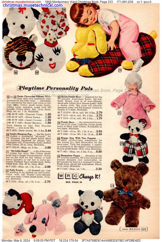1959 Montgomery Ward Christmas Book, Page 333