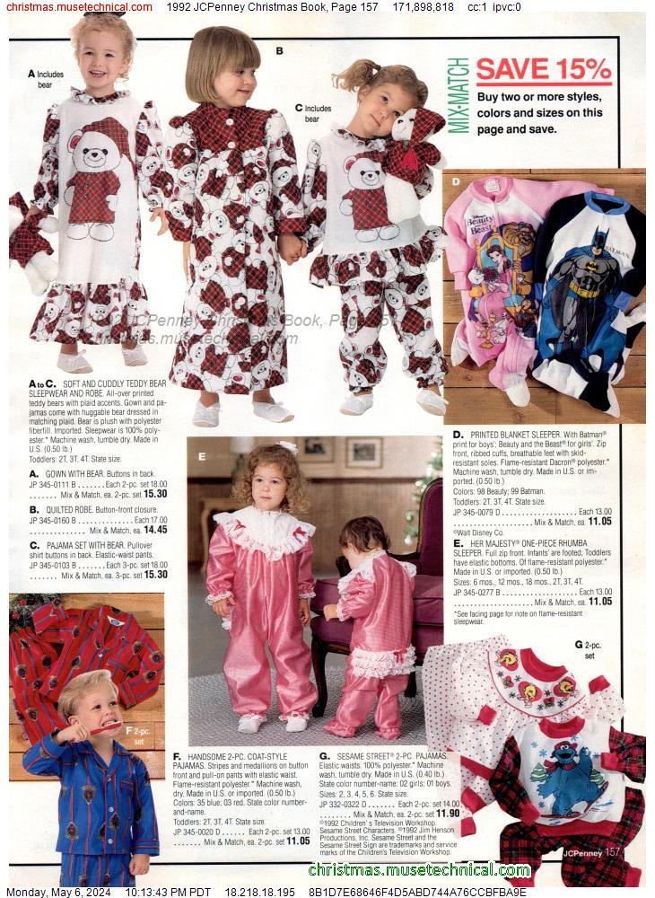 1992 JCPenney Christmas Book, Page 157