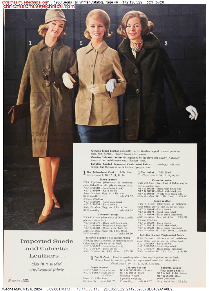 1963 Sears Fall Winter Catalog, Page 46