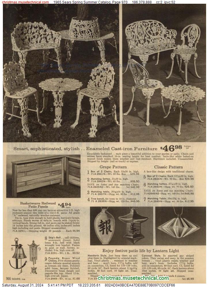 1965 Sears Spring Summer Catalog, Page 970