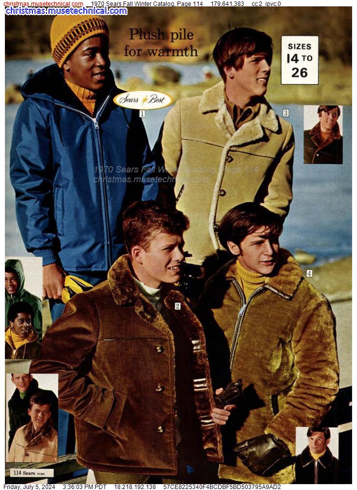 1970 Sears Fall Winter Catalog, Page 114