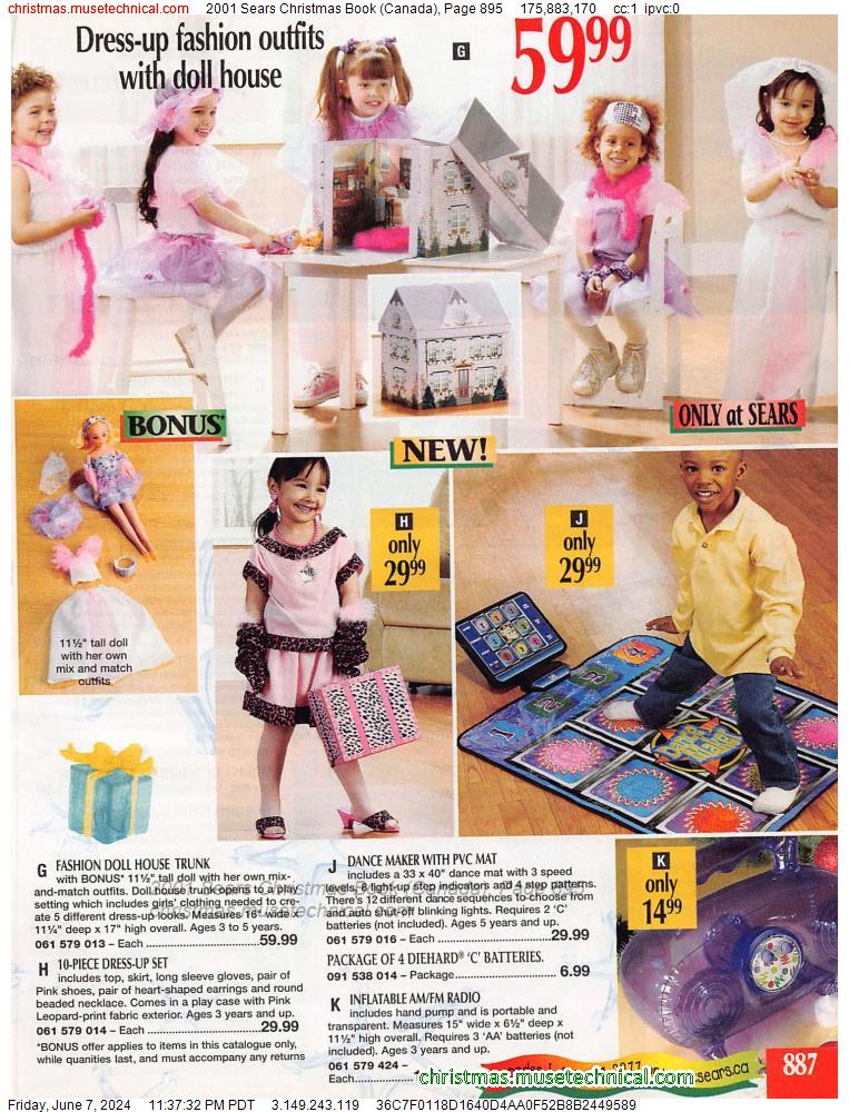 2001 Sears Christmas Book (Canada), Page 895