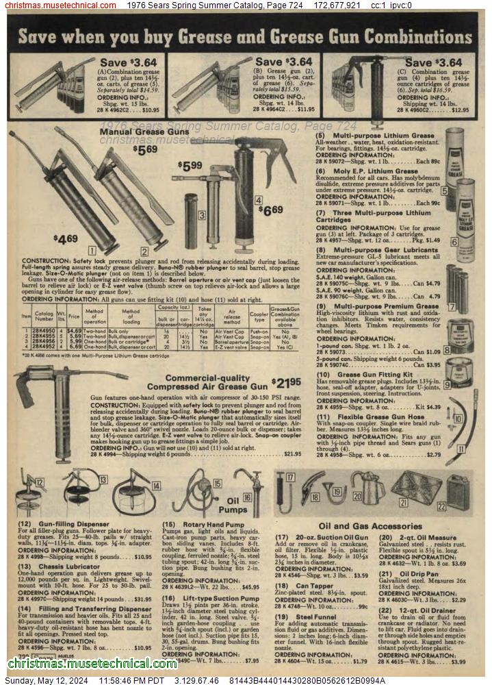 1976 Sears Spring Summer Catalog, Page 724