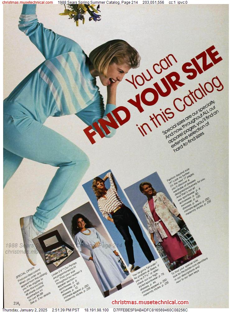 1988 Sears Spring Summer Catalog, Page 214