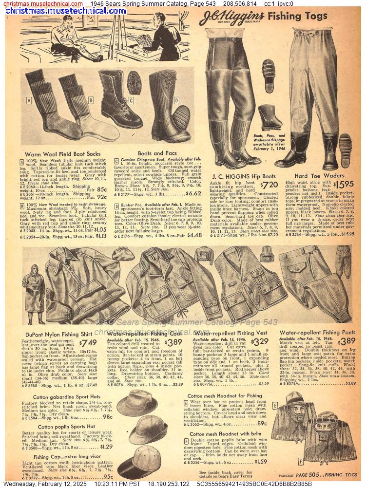 1946 Sears Spring Summer Catalog, Page 543