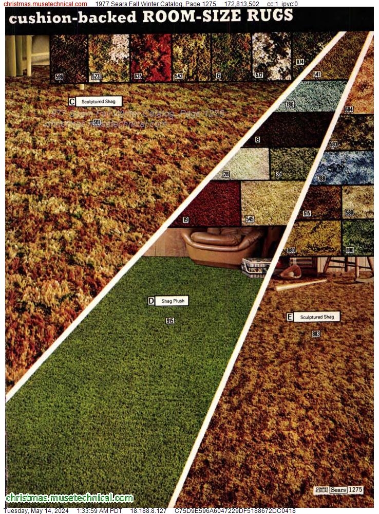 1977 Sears Fall Winter Catalog, Page 1275