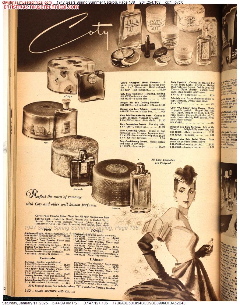 1947 Sears Spring Summer Catalog, Page 138