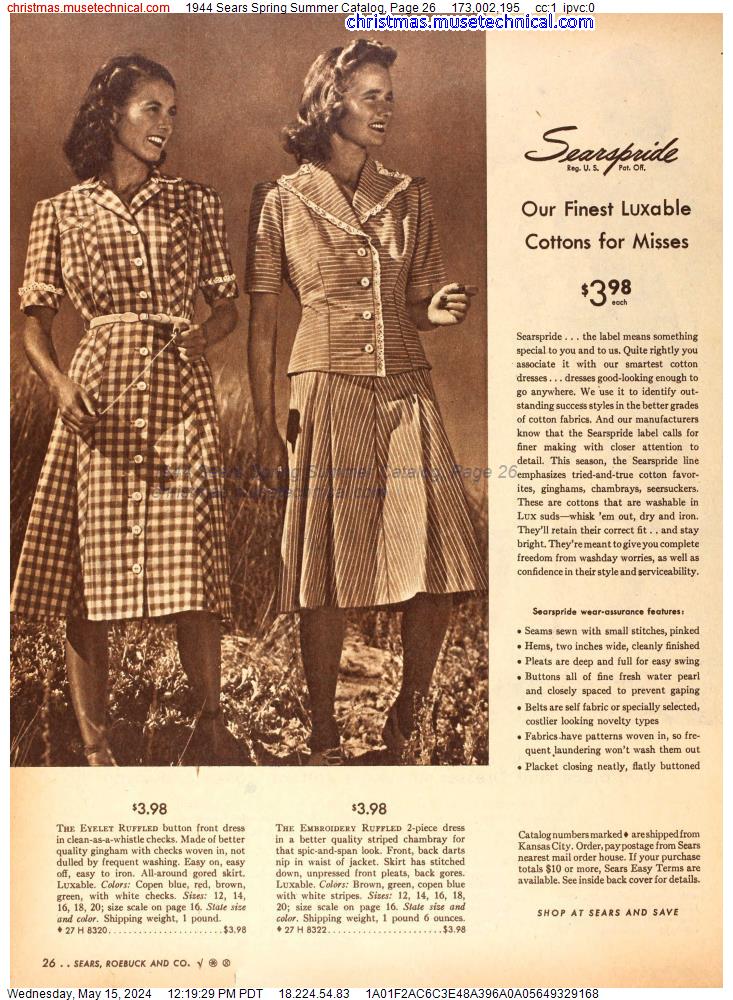1944 Sears Spring Summer Catalog, Page 26