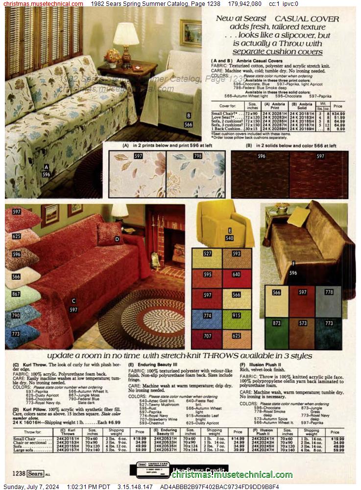 1982 Sears Spring Summer Catalog, Page 1238