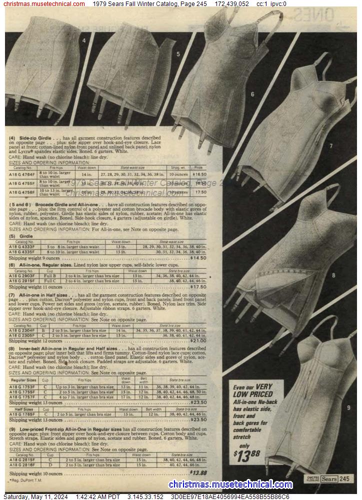 1979 Sears Fall Winter Catalog, Page 245