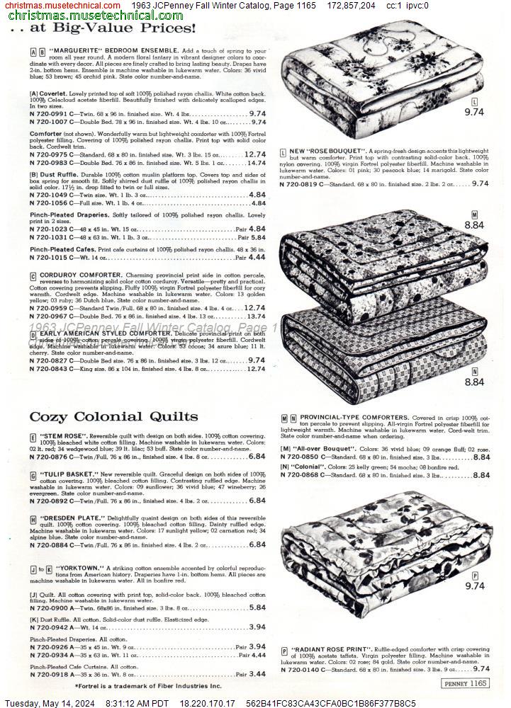 1963 JCPenney Fall Winter Catalog, Page 1165