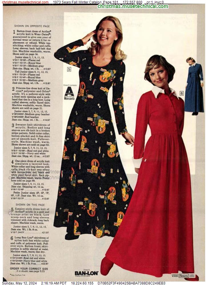 1973 Sears Fall Winter Catalog, Page 101
